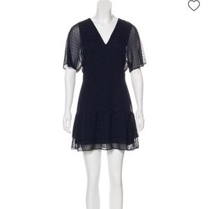 ALLSAINTS Marley Shimmer Dress (Mystic Blue color)